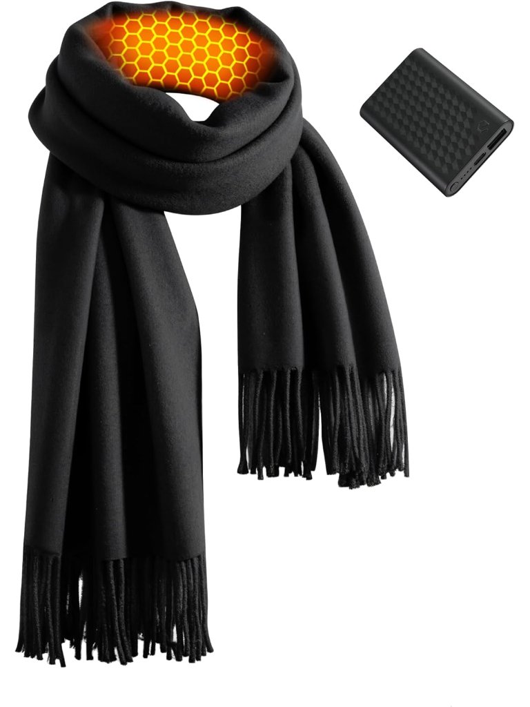 Graphene Heated Scarf For Women 5v2a 6000mah Fast Charge Large Capacity Battery